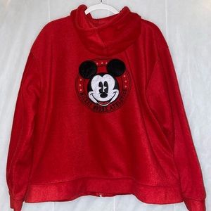 Super cute red Disney zip up hoodie